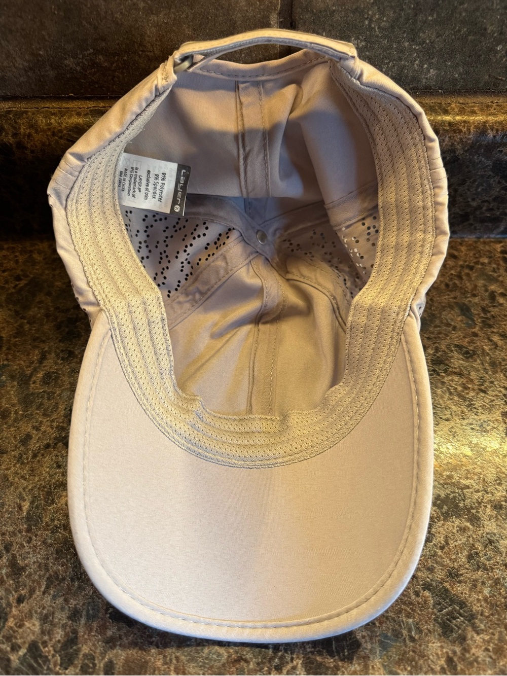 Layer 8 Gray Women’s Performance Baseball Cap - Picture 6 of 6